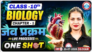 Class 10 Biology Chapter 1 Life Processes One Shot | जैव प्रक्रम Complete Revision | UP Board 2027
