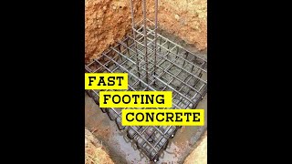 Fast Footing Concreting in Cheap Method┃Using Ultratec Cement ┃