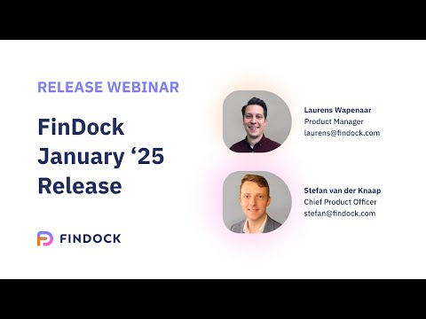 FinDock January '25 release webinar