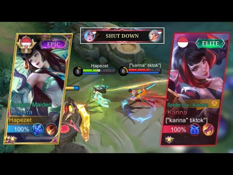 Hapezet Kagura VS Karina Tiktok! This Time My Kagura Became Her Target | Mobile Legends