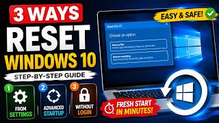 Easy guide to Factory Reset Windows 10 PC