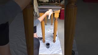 Beautiful Distressed Black Paint Look On Furniture #diytips #furnituremakeover #chalkpaint