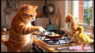Watch This Funny Cat, Tiny Cat & Duckling’s Amazing Adventures All Day!