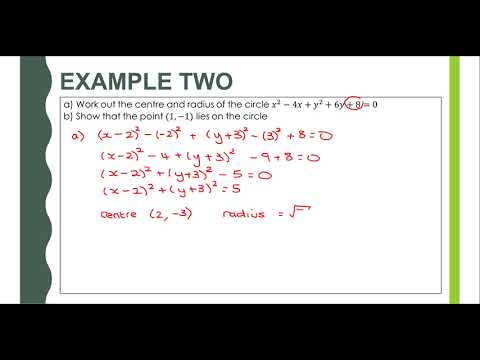 12.  Midpoints and Equation of a circle