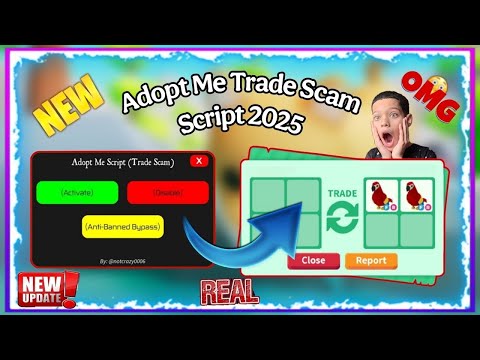[NEW] Adopt me Trade Scam Script | Adopt me Script | Freeze Trade,  Pet spawner, autofarm | Pastebin