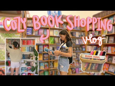 Cozy fall book shopping vlog🍁📖 BOOK HAUL