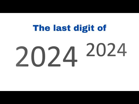Math Olympiad Question | what is the last digit 2024^2024 ? you should know this trick!!