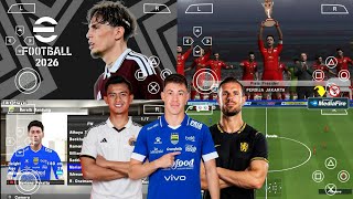 eFootball PES 2026 PPSSPP Indonesian & European Leagues Latest | eFootball 2027 PSP Android Offline