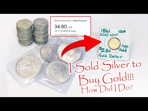 I Sold Silver and Bought Gold! How Did I Do? 1861 Civil War $2.5 Gold Dollar