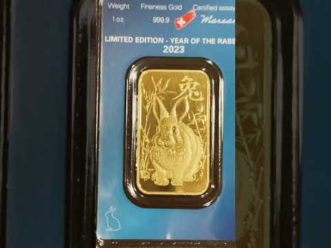 Argor-Heraeus Lunar Rabbit Gold Bar 2023 - 1oz #gold #goldbars #goldbar