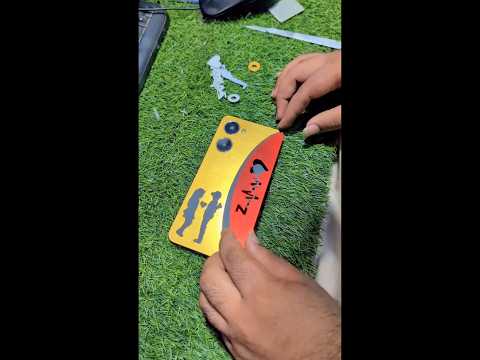 how to make mobile back skin design