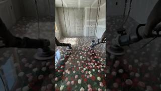 Epoxy Flooring Installation & Suspended Bed  A Masterpiece of Industrial Rustic Interior Design