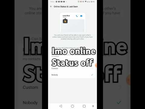 How can I hide my online status in imo || How do i turn off my active status on  #viralvideo #2024
