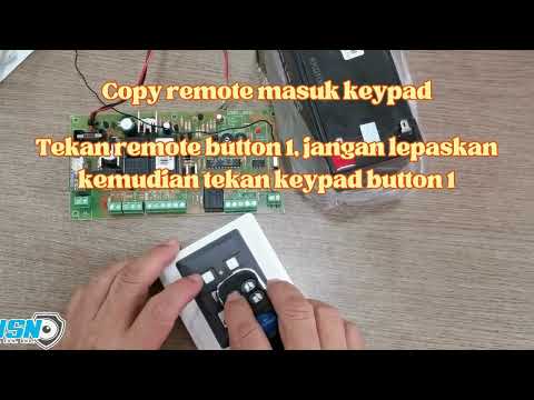 How to learn Casa SG 350 Remote control to new casa NX320 panel