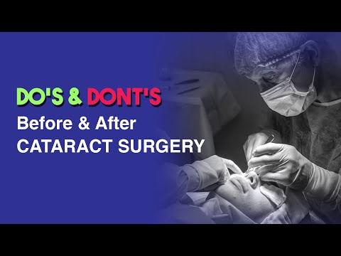 Things to do Before & After cataract surgery in தமிழ் | Cataract surgery