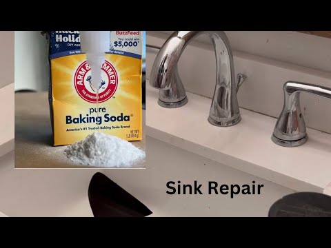 DIY Sink Repair: Super Glue and Baking Soda Magic!