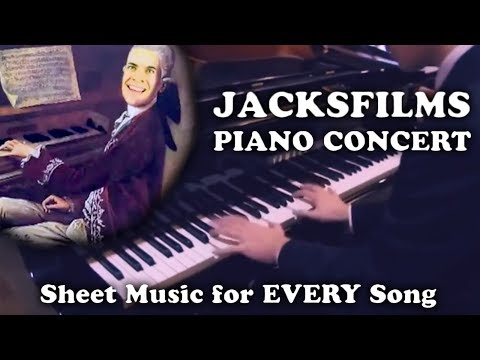 Jacksfilms Piano Concert (with Sheet Music, Chords & Lyrics for EVERY Jacksfilms Song!)