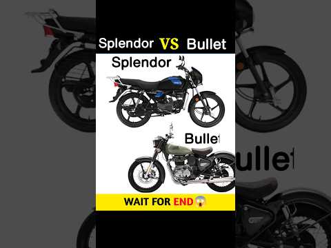 Splendor Vs Bullet | Full Comparison || #shorts #bullet #royalenfield #splendor