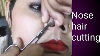 Upper lips waxing and nose hair cutting/#waxing #firsttime@pummybeautyworld @SwapnasLife28