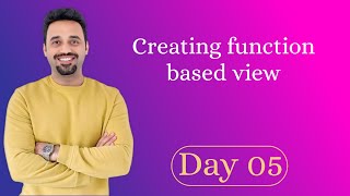 Creating functional based view in Django |