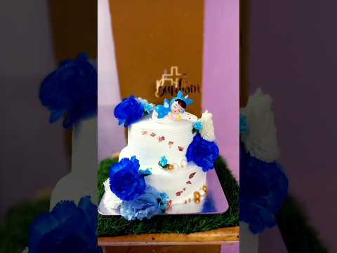 നീല മുക്കിയ cake