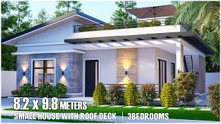 Small House Design | Design with Roof Deck and Minimalist Living