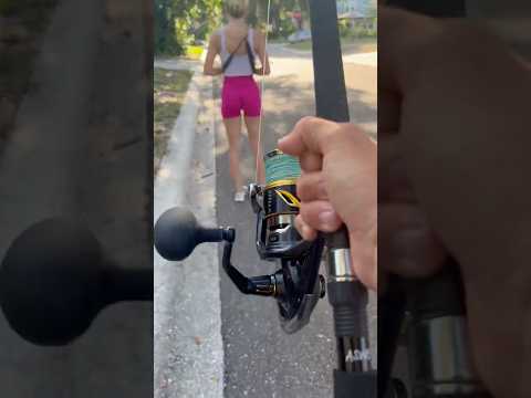 😂😂😂. Testing new #fishing gear with my wife! #funny #fishing