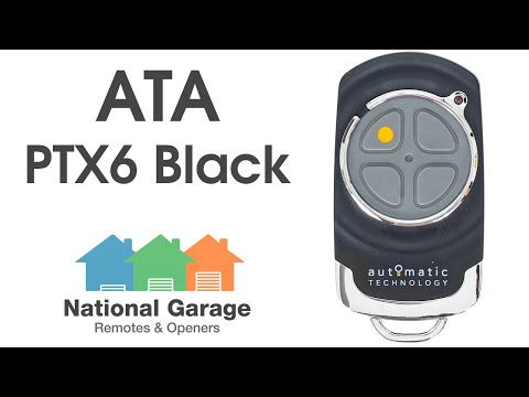 ATA PTX6 Black Garage Remote Control Video Description