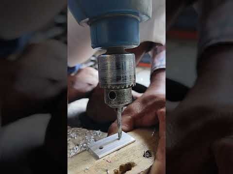 Drill machine angle hole#aluminiumslidingwindow #windowstyle #shorts  ये प्रयागराज है