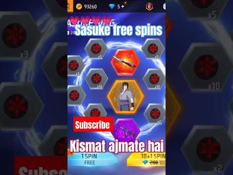 Sasuke ka free spins.......