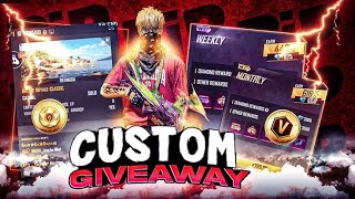 LIVE ON 🔴 FREE CUSTOM ROOM GIVEWAY (WEEKLY + DIAMOD) 😍✅