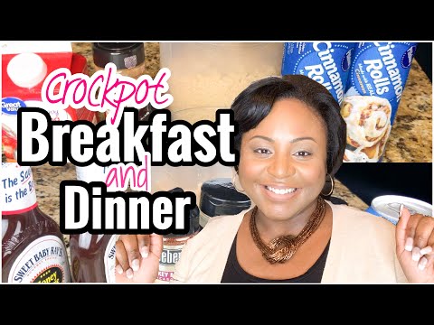 EASY SLOW COOKER BREAKFAST AND DINNER RECIPES | EASY CROCKPOT RECIPES