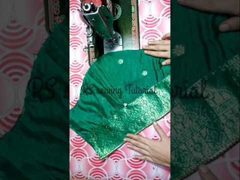 Puffy sleeve blause design cutting and stitching video #youtubeshorts