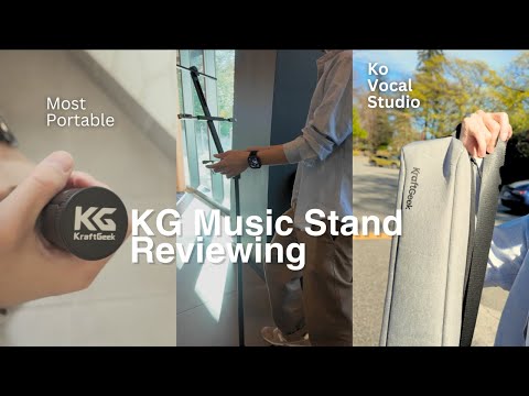 KraftGeek Music Stand Review by a Japanese Vocal Coach.