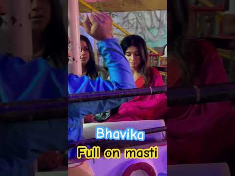 Bhavika Sharma masti bts#bhavikasharma#hiteshbhardwaj#action#jhula#bhavika_sharma#ghkkpm#viralvideo