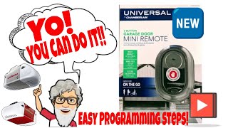 Chamberlain Universal Mini Garage Door Remote Programming MODEL MC100-P2