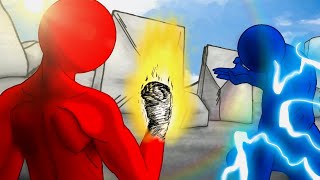 Red vs Blue Part 2 the Showdown! (Fire vs lightning) | Flipaclip
