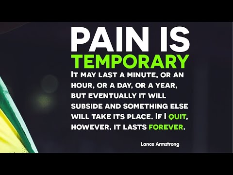 Pain is Temporary | Dont Quit | Quitting Last Forever | Success Mindset | Daily Motivational Video |