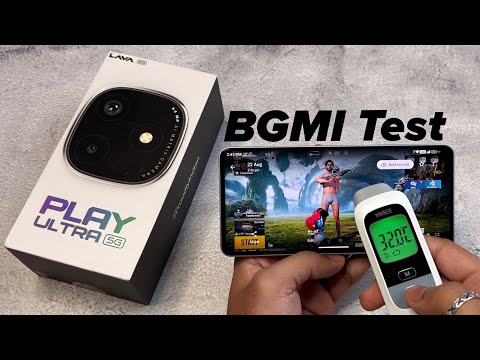 Lava Play Ultra 5G BGMI Test with FPS Meter 🔥 Graphics Settings, Battery Drain Test | BGMI Gameplay