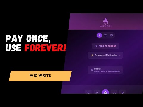 Wiz Write: AI Writing Assistant for Faster, Smarter Content ✍️⚡ | AppSumo Deal