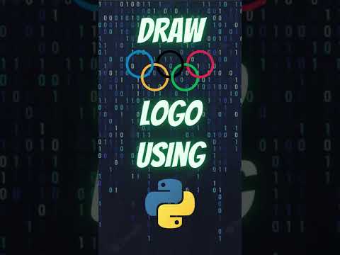Draw Olympics Logo using Python Turtle #shorts #python #pythonturtle #olympics  #pythonshorts