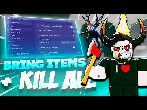 99 Nights in the Forest SCRIPT Gui [BRING EVERYTHING, KILL ALL, ESP, TELEPORT + AUTO WIN!] *NO KEY*