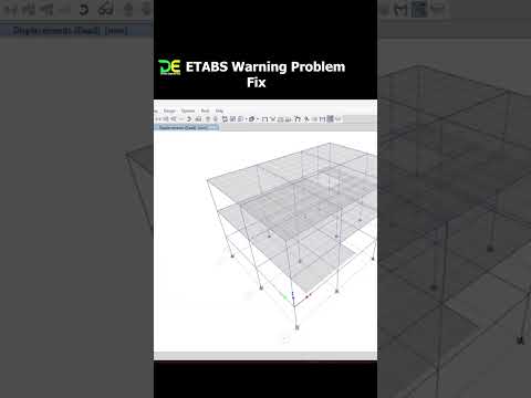 ETABS warning fix