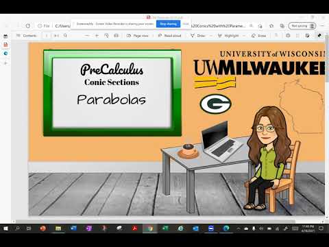 Conic Sections -  Parabolas