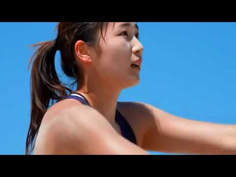 早田ひな似の女子やビーチバレー女子やレスリング汗だく