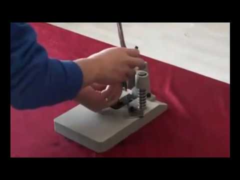 How to use and change the die of a Corner Rounder