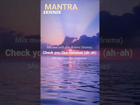 MANTRA #mantra #jennie #edit #lyrics #blackpink #short #kpop #koreanpop #hits