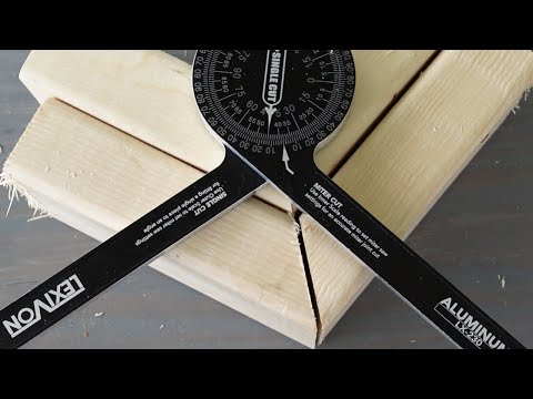 How to cut any angle using Lexivon's miter saw protractor!!