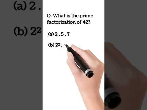 Prime Factorization Of 42 #shorts