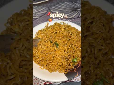 *spicy garlic maggi recipe* 🌶️🥵🧄 #shorts #youtubeshorts #maggirecipe #maggi #spicymaggirecipe